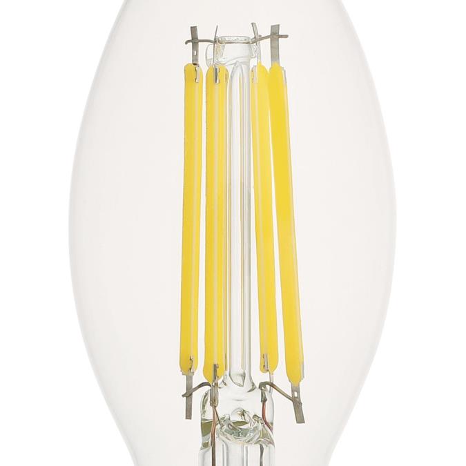 Westinghouse 5.5CA11/FilamentLED/DIM/CL/CB/27 5.5W LED CA11 Dimmable Filament Bulb Candelabra E12 Base 800Lm 2700K 80 CRI 120V Clear (5361000)