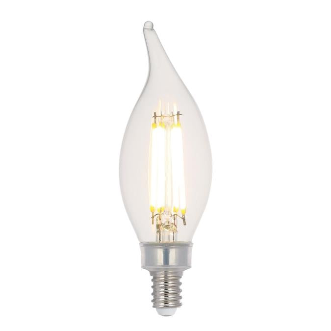 Westinghouse 5.5CA11/FilamentLED/DIM/CL/CB/27 5.5W LED CA11 Dimmable Filament Bulb Candelabra E12 Base 800Lm 2700K 80 CRI 120V Clear (5361000)