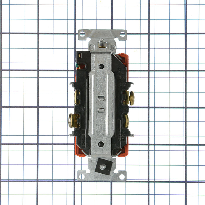 Leviton Isolated Ground Duplex Receptacle Outlet Heavy-Duty Industrial Spec Grade Smooth Face 20 Amp 125V Back And Side Wire Orange(5362-IG)