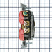 Leviton Isolated Ground Duplex Receptacle Outlet Heavy-Duty Industrial Spec Grade Smooth Face 20 Amp 125V Back Or Side Wire Red (5362-IGR)