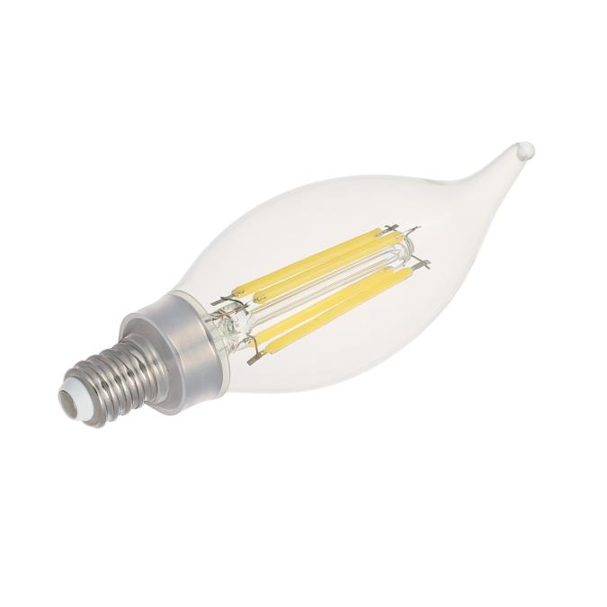 Westinghouse 5.5CA11/FilamentLED/DIM/CL/CB/30 5.5W LED CA11 Dimmable Filament Bulb Candelabra E12 Base 800Lm 3000K 80 CRI 120V Clear (5362000)