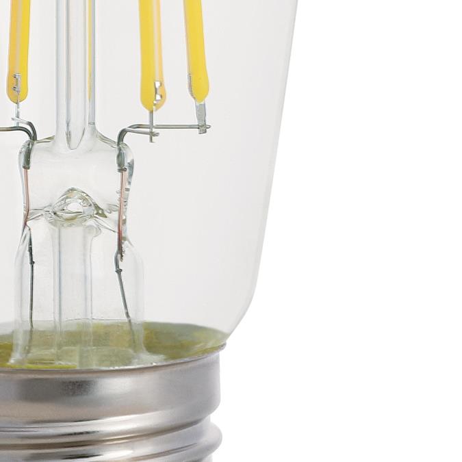 Westinghouse 8ST15/FilamentLED/DIM/CL/27 8W LED ST15 Dimmable Filament Bulb Medium E26 Base 1000Lm 2700K 80 CRI 120V Clear (5363000)