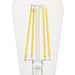 Westinghouse 8ST15/FilamentLED/DIM/CL/27 8W LED ST15 Dimmable Filament Bulb Medium E26 Base 1000Lm 2700K 80 CRI 120V Clear (5363000)