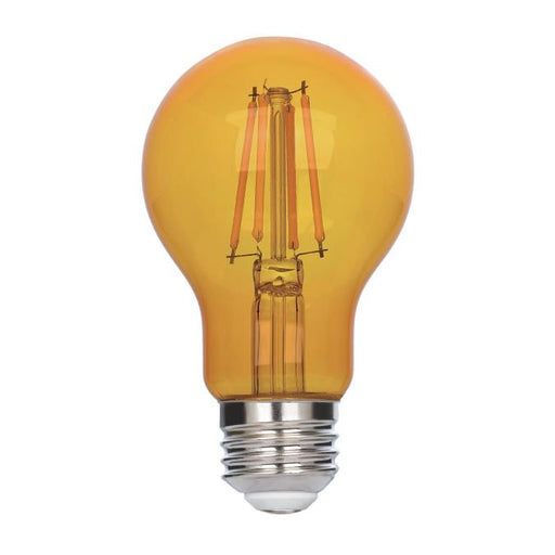 Westinghouse 4.5W LED Filament A19 Bulb Medium E26 Base Yellow 360 Degree Beam Angle 120V (5366000)