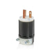Leviton Black And White Lever Edge 20A 125V Straight Blade Plug 2-Pole 3-Wire NEMA 5-20P Grounding Industrial Grade (5366E)