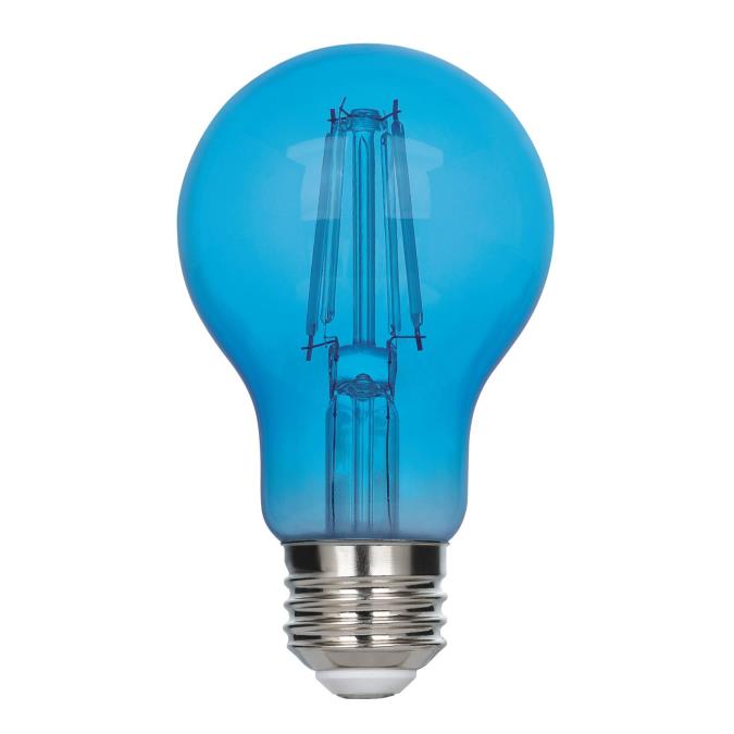 Westinghouse 4.5W LED Filament A19 Bulb Medium E26 Base Blue 360 Degree Beam Angle 120V (5367000)