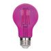 Westinghouse 4.5W LED Filament A19 Bulb Medium E26 Base Pink 360 Degree Beam Angle 120V (5368000)