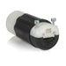 Leviton Black And White Lever Edge 20A 125V Straight Blade Connector 2-Pole 3-Wire NEMA 5-20R Grounding Industrial Grade (5369E)