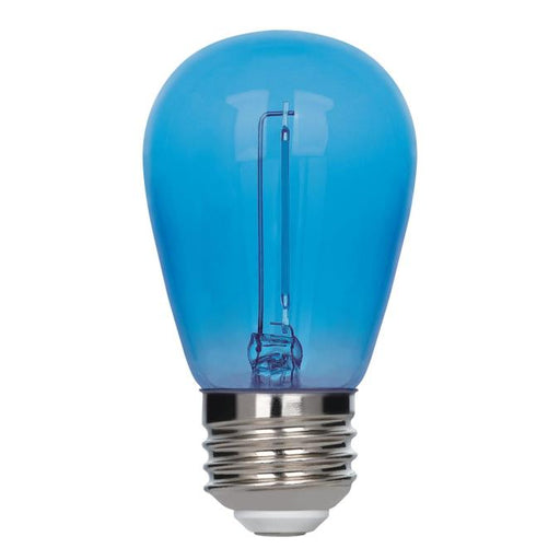 Westinghouse 2W LED Filament S14 Bulb Medium E26 Base Blue 360 Degree Beam Angle 120V (5370000)