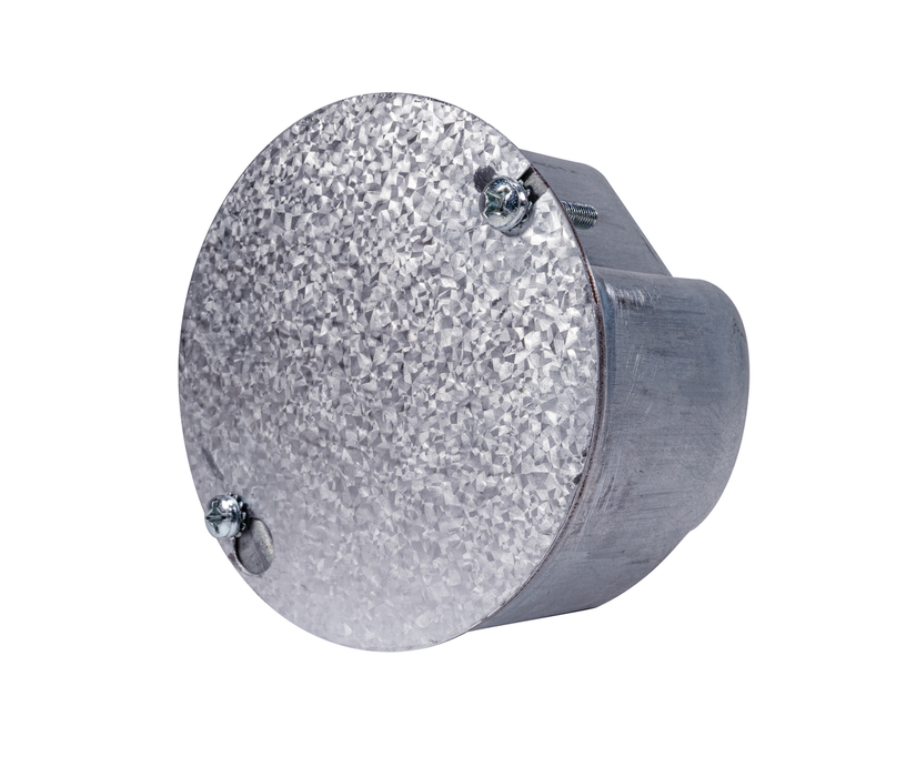 Southwire 4 Inch Round Fan Rated Box 2-1/8 Inch Deep 1/2 Inch Knockout No Bracket (54171-CFNB)