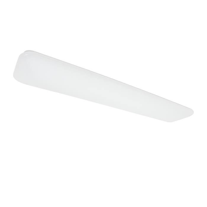 ETI LFMT-1x4-8CP3-SV-TD 4 Foot X 10 Inch Rectangular Puff Flush Mount Fixture 40W CCT Selectable 3000K/4000K/5000K 80 CRI 120V Triac Dimming White (567121121)