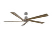 Generation Lighting Aspen 70 Inch Ceiling Fan Brushed Steel Finish (5ASPR70BS)