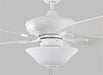 Generation Lighting Colony 52 Inch Ceiling Fan 120V 3000K 90 CRI 800Lm Matte White (5COM52RZWD-V1)
