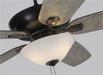 Generation Lighting Colony 60 Inch Ceiling Fan 120V 3000K 90 CRI 800Lm Aged Pewter (5CSM60AGPD-V1)