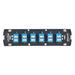 Leviton SDX Shuttered LC Fiber Adapter Plate 12-Fiber OS2 Duplex LC Blue (5F100-S2L)