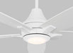 Generation Lighting Lowden 52 Inch Ceiling Fan 120V 3000K 90 CRI 715Lm Matte White (5LWDR52RZWD)