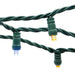 American Lighting LED Light String 25 Foot Length 4.8W 50 LEDs Per String 6 Inch Spacing Green Wire 120V Multi Color (5mm-50/6-G-MU-S)