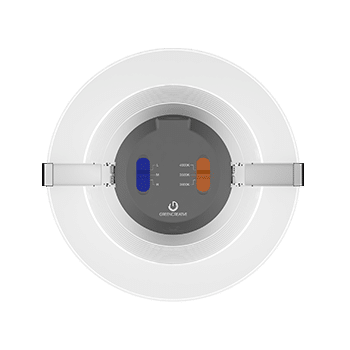 Green Creative INFTP6/8CCT3S/DIM010UNV 6 Inch Retrofit 9W/13W/16W 3000K/3500K/4000K Innofit Plus Series 120-277V 0-10V Dimming (36995)