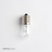 Standard 6W S6 Incandescent 120V Intermediate E17 Base Clear Indicator Bulb (6S6/7/120V)