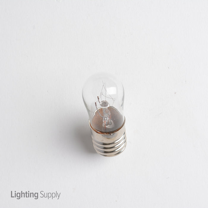 Standard 6W S6 Incandescent 120V Intermediate E17 Base Clear Indicator Bulb (6S6/7/120V)