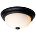 SATCO/NUVO 11 Inch LED Flush Mount Fixture 120V 60W Maximum Matte Black (60-127)