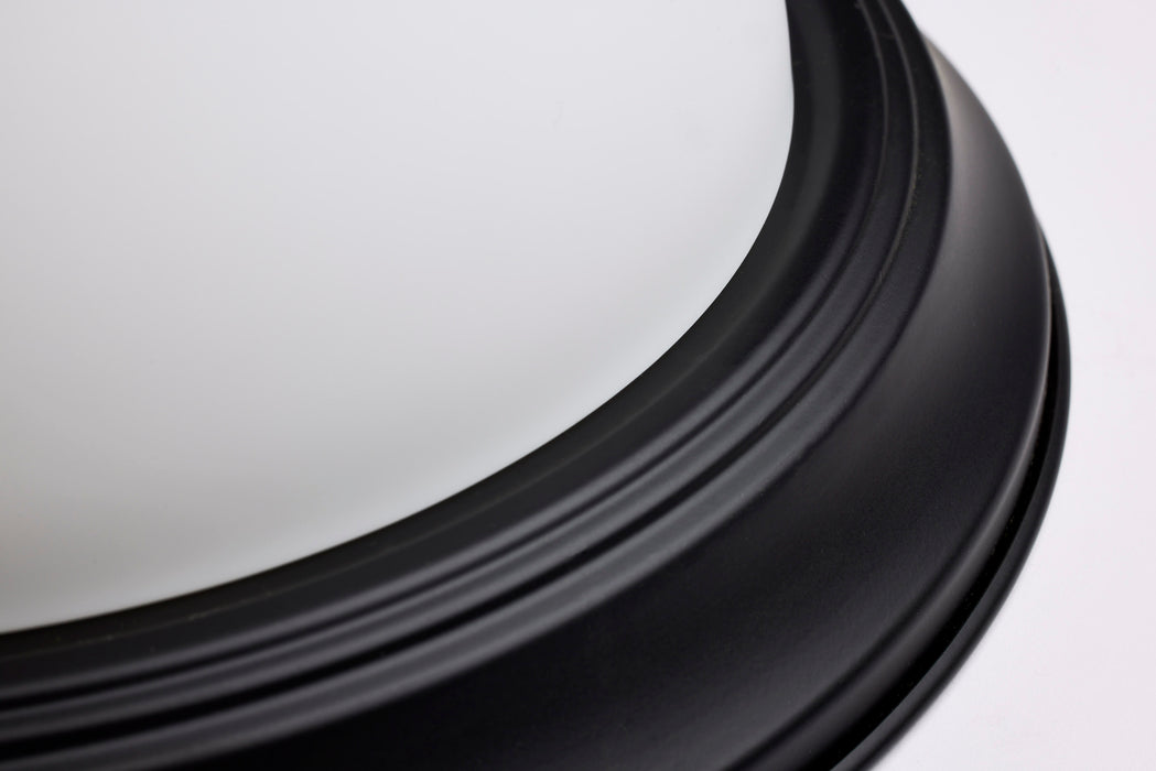 SATCO/NUVO 11 Inch LED Flush Mount Fixture 120V 60W Maximum Matte Black (60-127)