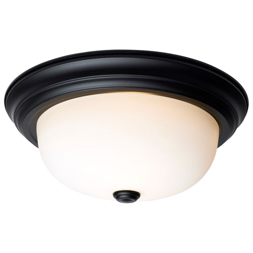 SATCO/NUVO 13 Inch LED Flush Mount Fixture 120V 60W Maximum Matte Black (60-128)