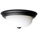 SATCO/NUVO 13 Inch LED Flush Mount Fixture 120V 60W Maximum Matte Black (60-128)