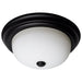 SATCO/NUVO 13 Inch LED Flush Mount Fixture 120V 60W Maximum Matte Black (60-128)