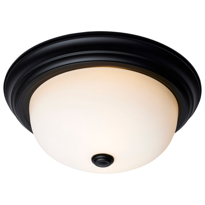SATCO/NUVO 13 Inch LED Flush Mount Fixture 120V 60W Maximum Matte Black (60-128)