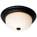 SATCO/NUVO 13 Inch LED Flush Mount Fixture 120V 60W Maximum Matte Black (60-128)