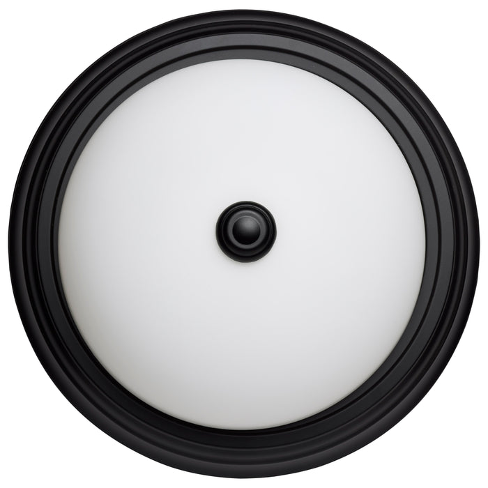 SATCO/NUVO 13 Inch LED Flush Mount Fixture 120V 60W Maximum Matte Black (60-128)