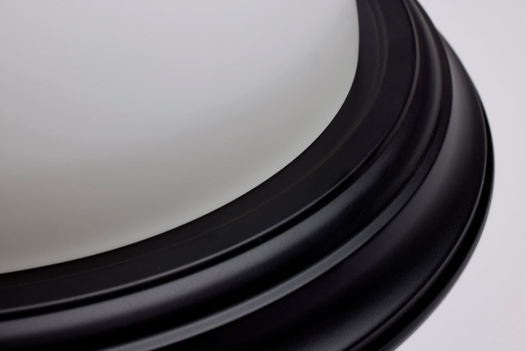 SATCO/NUVO 13 Inch LED Flush Mount Fixture 120V 60W Maximum Matte Black (60-128)
