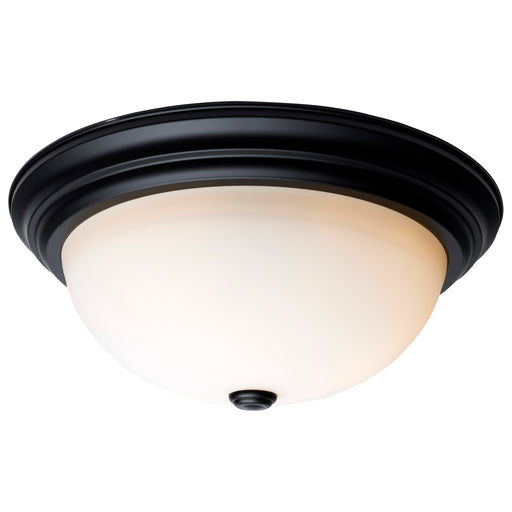 SATCO/NUVO 15 Inch LED Flush Mount Fixture 120V 60W Maximum Matte Black (60-129)