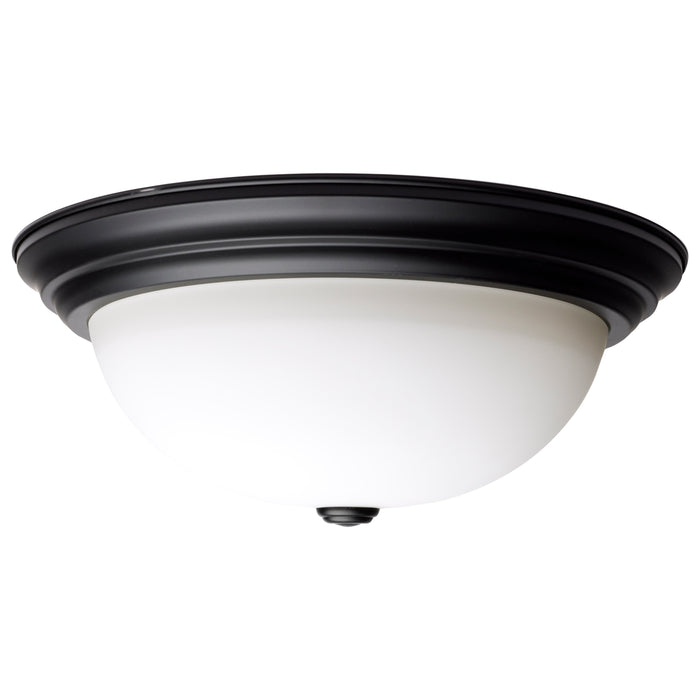SATCO/NUVO 15 Inch LED Flush Mount Fixture 120V 60W Maximum Matte Black (60-129)