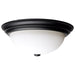 SATCO/NUVO 15 Inch LED Flush Mount Fixture 120V 60W Maximum Matte Black (60-129)