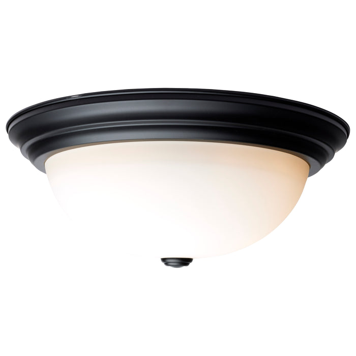 SATCO/NUVO 15 Inch LED Flush Mount Fixture 120V 60W Maximum Matte Black (60-129)