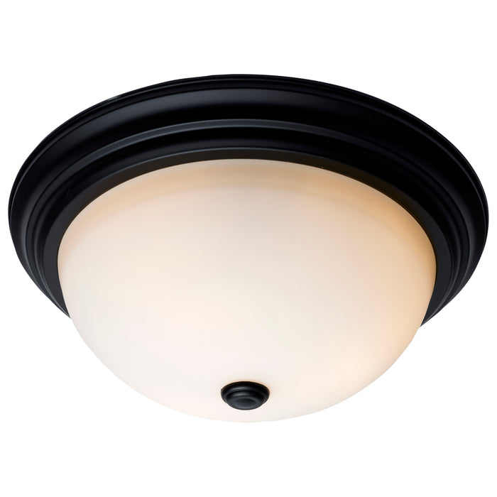 SATCO/NUVO 15 Inch LED Flush Mount Fixture 120V 60W Maximum Matte Black (60-129)
