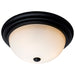 SATCO/NUVO 15 Inch LED Flush Mount Fixture 120V 60W Maximum Matte Black (60-129)