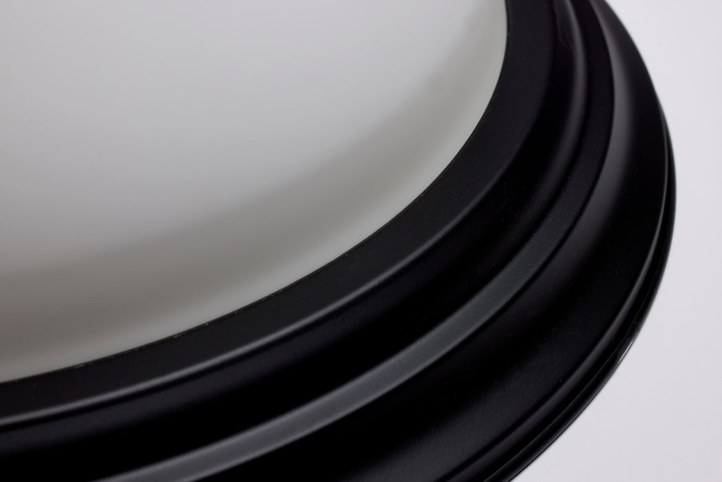 SATCO/NUVO 15 Inch LED Flush Mount Fixture 120V 60W Maximum Matte Black (60-129)