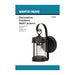 SATCO/NUVO 1-Light 10-5/8 Inch Wall Lantern Piper Lantern With Clear Seed Glass Color (60-3462)