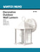 SATCO/NUVO 1-Light 8-5/8 Inch Wall Lantern Cube Lantern With Clear Beveled Glass Color (60-3463)