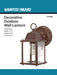 SATCO/NUVO 1-Light 8-5/8 Inch Wall Lantern Cube Lantern With Clear Beveled Glass Color (60-3464)