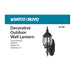 SATCO/NUVO Central Park 1-Light 20 Inch Wall Lantern With Clear Beveled Glass Color (60-3469)