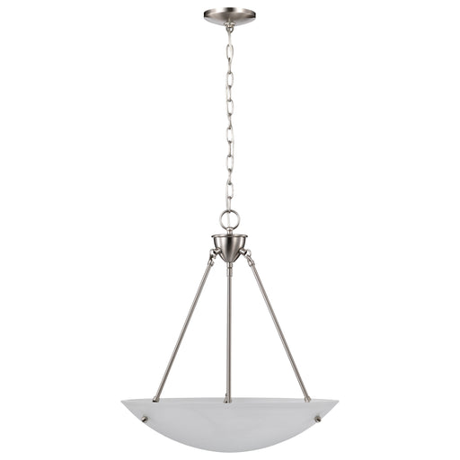 SATCO/NUVO 3-Light 23 Inch Pendant Alabaster Glass Bowl (60-370)