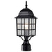 SATCO/NUVO Adams 1-Light 17 Inch Outdoor Post With Frosted Glass (60-4909)