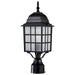 SATCO/NUVO Adams 1-Light 17 Inch Outdoor Post With Frosted Glass (60-4909)