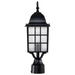 SATCO/NUVO Adams 1-Light 17 Inch Outdoor Post With Frosted Glass (60-4909)