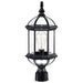 SATCO/NUVO Boxwood 1-Light 19 Inch Outdoor Post With Clear Beveled Glass (60-4976)