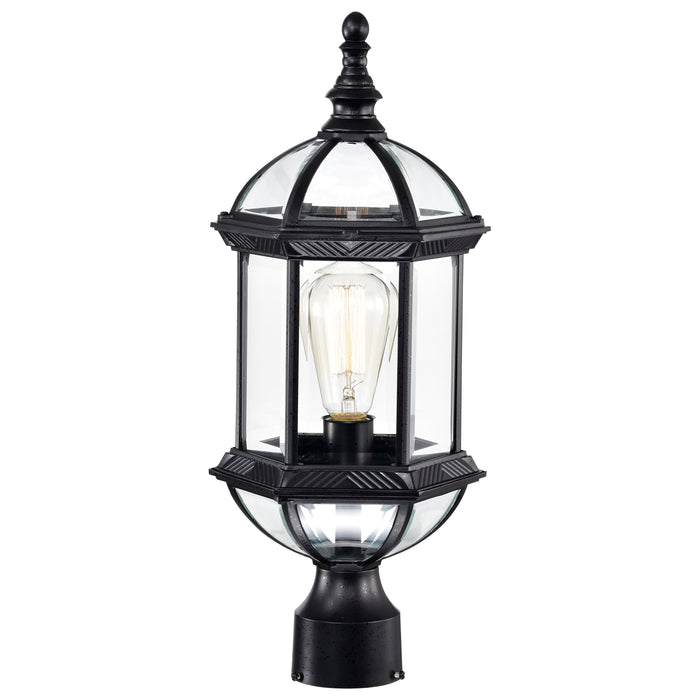 SATCO/NUVO Boxwood 1-Light 19 Inch Outdoor Post With Clear Beveled Glass (60-4976)